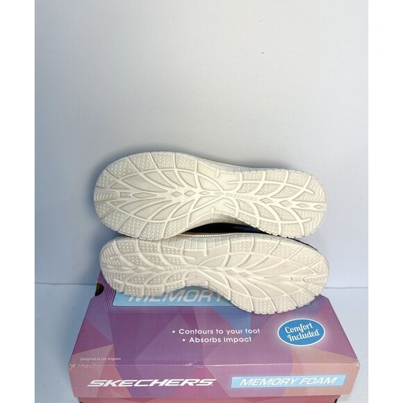 Skechers Women’s Size 9 Black Memory Foam Sneakers Machine Washable Vegan NIB - Picture 7 of 9